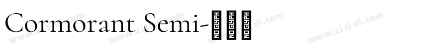 Cormorant Semi字体转换